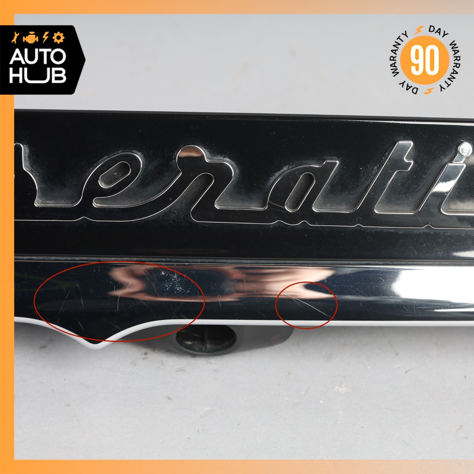 17-22 Maserati Ghibli M157 Trunk Lid Tailgate Hatch Handle Black OEM 41k