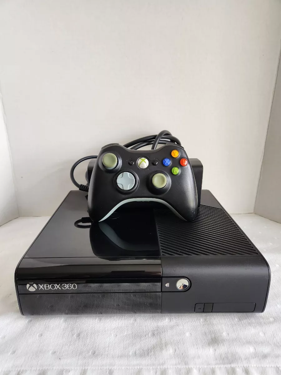 Microsoft XBox 360 E System BLACK Video Game Console 4GB Wireless Bundle  360E 