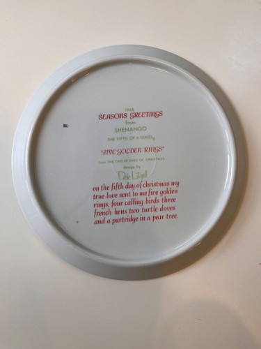 Vintage Shenango Holiday 12 Days of Christmas Plates Dick Litzel 1960s-1970s - Picture 10 of 49