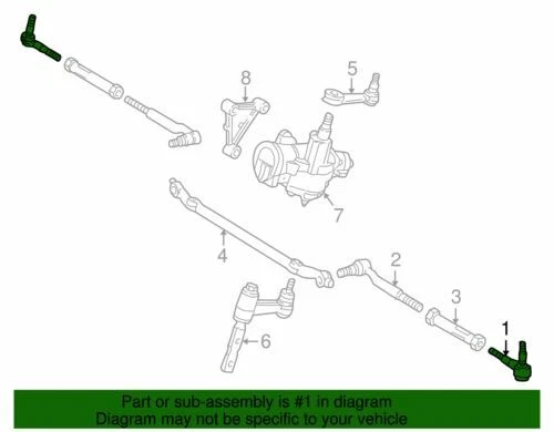 Varilla de amarre exterior extendida OEM NUEVA 1997-2004 Ford F150 Heritage XLT 2L3Z-3A130-BA Foto 2 de 2