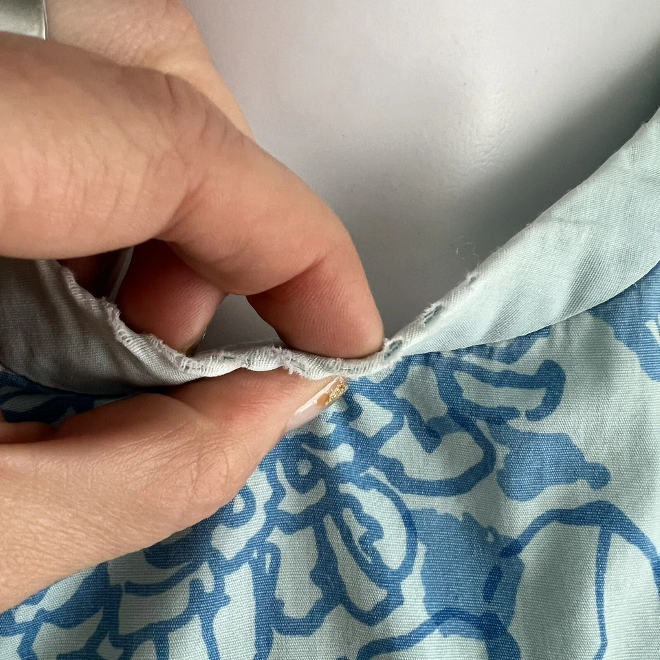 Vestido Vintage Años 60 The Lilly Tag Lilly Pulitzer Talla S Azul Floral 100% Algodón Foto 4 de 4