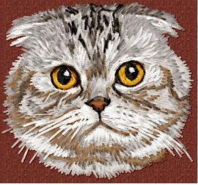 Scottish Fold Cat Breed Embroidered Tote Bag Personalized Gift