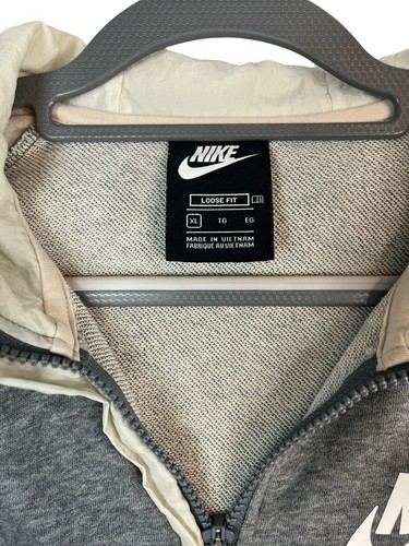 Nike Girls Full Zip Lightweight Gray Jacket Size XL - Picture 4 of 5