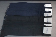 6 pair 10-13 Knee high Socks Men's Over the Calf Cotton Socks Navy Bla sz 6-12