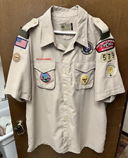 Boy Scouts VENTED Uniform Shirt BSA Microfiber Quick Dry Mens X-Large XL