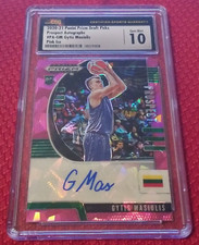 CSG 10 2020-21 Prizm Draft Picks Gytis Masiulis #PA-GM Pink Ice Prospect Auto