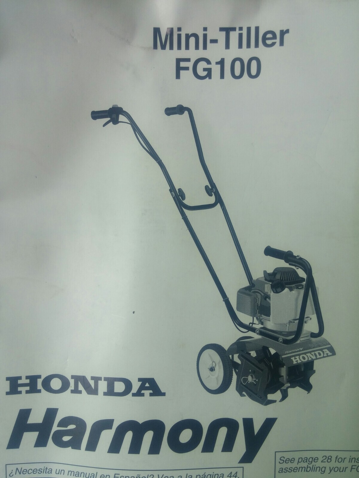 Honda Harmony FG100 MiniTiller DeThatcher Kit eBay