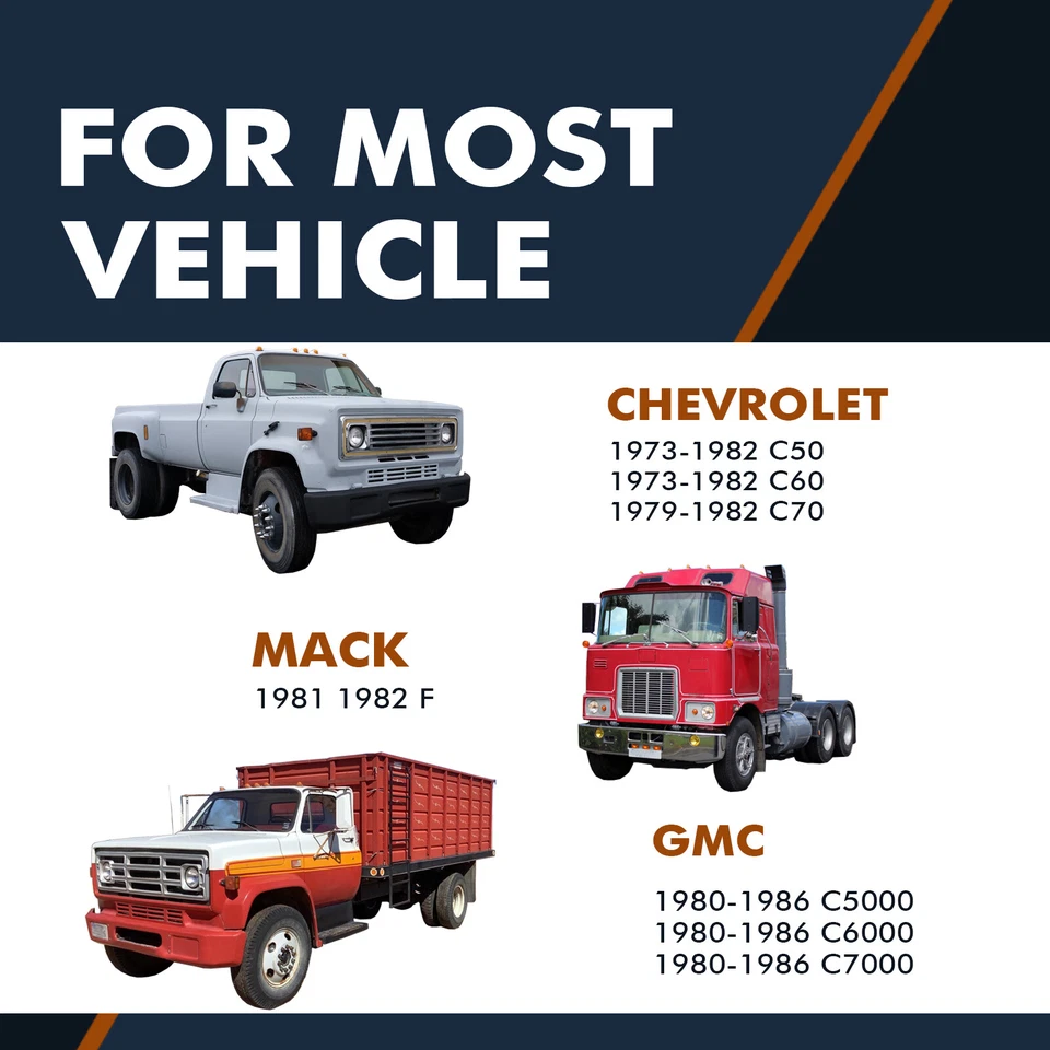 Par de 2 amortiguadores traseros para 1980-1986 GMC C7000 Foto 2 de 3