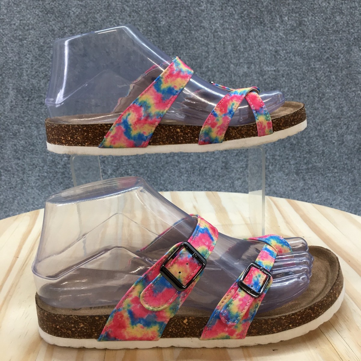 Natural Reflections Sandals Womens Slide Multicolor Slip On Casual Open  Toe