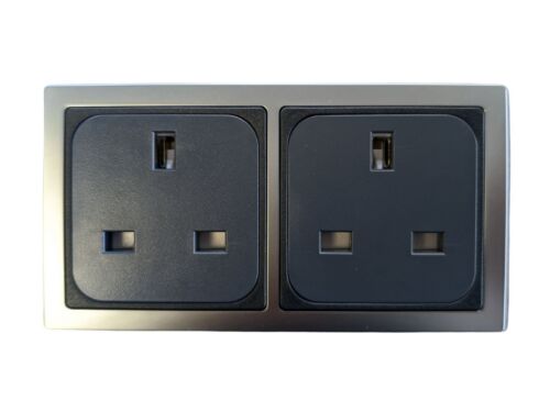 CBE Double 240v Socket for Campervan or Motorhome Includes Socket Back Cover - Picture 9 of 12