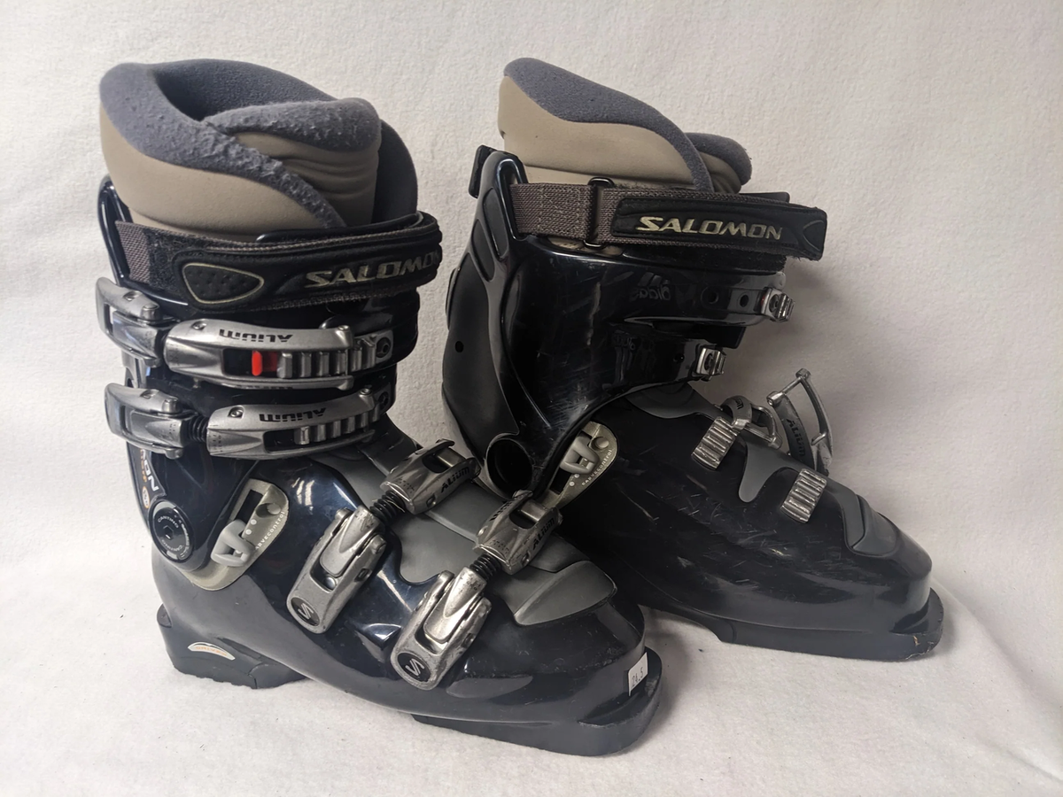 salomon evolution 2 series ski boots Evolution2 8.0 Grey Size 23.5 Used Downhill ELEVATESPORTING secure forefoot retention SALOMON 8.0 EVOLUTION2 Downhill Ski