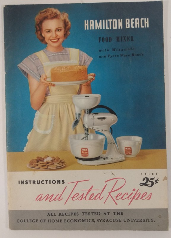 Vintage Hamilton Beach Food Mixer Instructions And Tested Recipe Book 1948