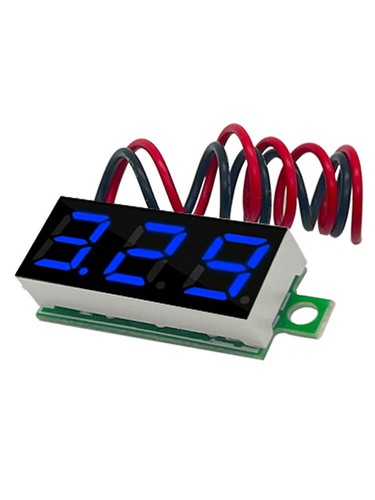 DC 0-100V 0.28" LED Voltmeter Display Voltage Panel Meter Blue Red 3 Wires - Picture 13 of 17