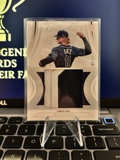 2022 Panini Flawless - Patches Shane Baz #P-SB /25 (MEM, RC)