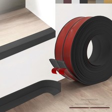 VLKAVIVA Flexible Wall Corner Protector, Peel and Stick 2.4 in x 20ft, Black