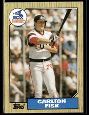 1987 Topps #756 Carlton Fisk White Sox Baseball Card 1102A