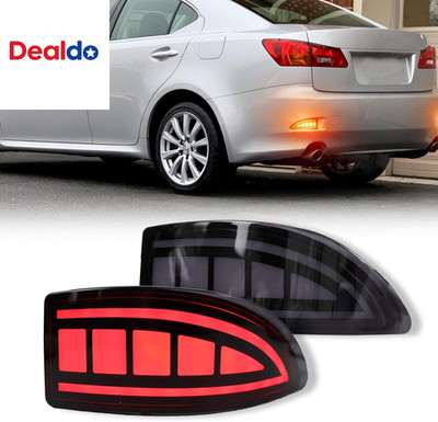 Full Lens LED Rear Reflector Bumper Fog Light Assembly Kit for Lexus Gen2 IS IS2
