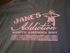 Jane's Addiction Original Concert North America 2024 Tour XXL T-shirt Blue Pink