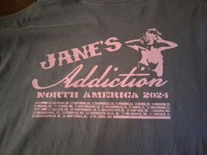 Jane's Addiction Original Concert North America 2024 Tour XXL T-shirt Blue Pink