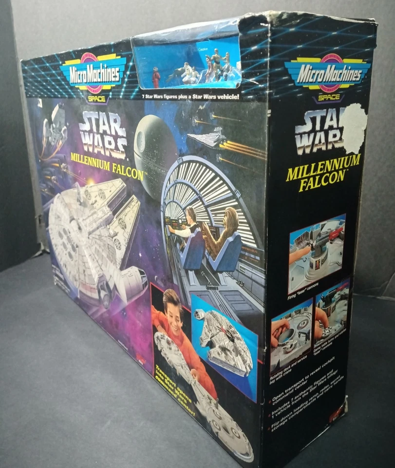 (老式)微型机器星球大战千年猎鹰玩具套装 - 完好带盒 — 第 2/4 张图片