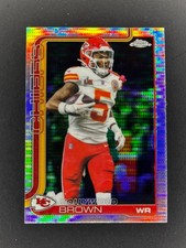 2025 Topps Chrome Football Hollywood Brown Pulsar #146 CHIEFS