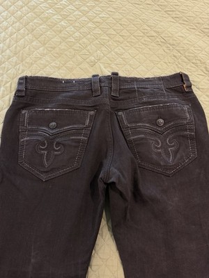 Rock Revival Fawn Relaxed Taper 40 Black Jeans