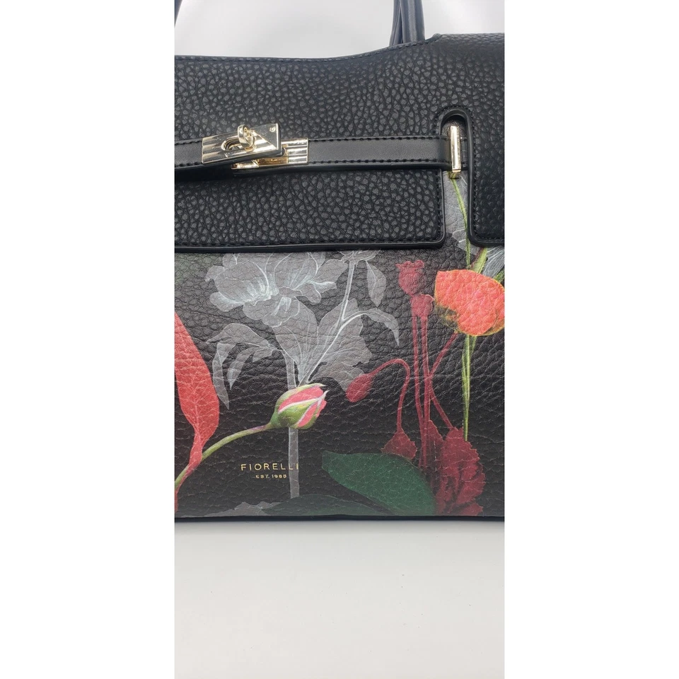 Bolso de Mano FIORELLI Harlow Estampado Botánico Floral Oscuro Cuero Guijarro Vegano Foto 4 de 4