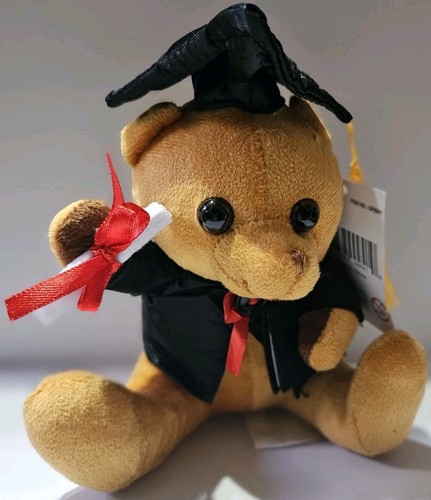 Giftrite Cognac Congratulation Bear 2026, Without Glasses 7 Inch Graduation