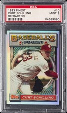 1993 FINEST REFRACTOR #10 CURT SCHILLING PSA 9