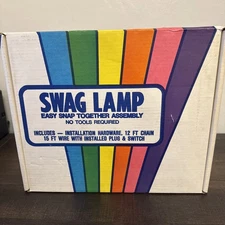 VINTAGE MODULITE SWAG LAMP 188-25 BUTTERFLY. NEW