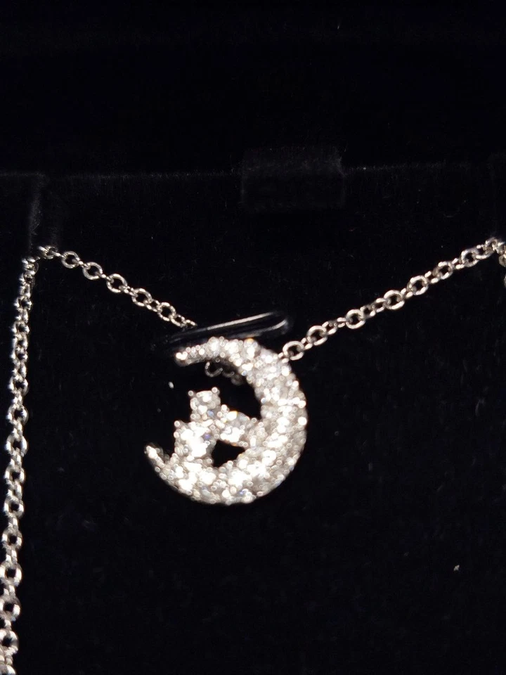 Collana Mezza luna, Swarovski JN5644-MM, Argento e Vetro - Immagine 4 di 4