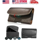 For iPhone 17 16 15 Plus Pro Max 16e Leather Belt Clip Phone Pouch Holster Case