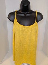 A New Day Yellow Spaghetti Strap Camisole Size M