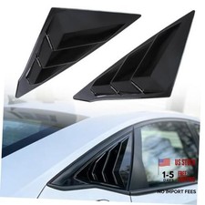 ABS Rear Side Window Louvers Scoop Shades Cover Blinds Trim 2PCS
