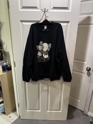 KAWS X UNIQLO Long sleeve Sweatshirt  Size XL Black
