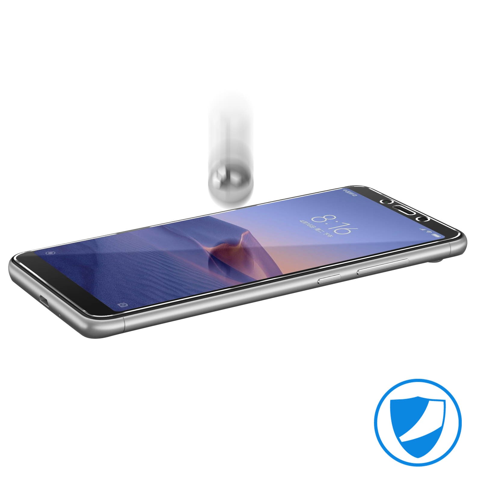 Film Protection Redmi 6A Verre Trempé Incassable Dureté 9H Transparent