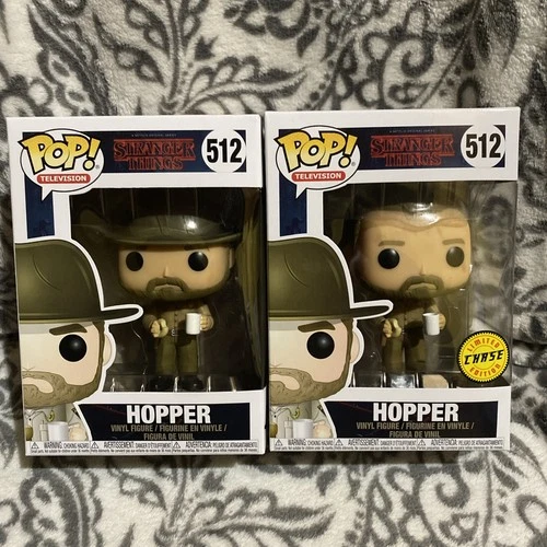 Funko Pop! Television Stranger Things Hopper Chase and Non-Chase #512