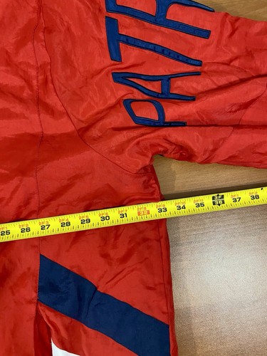 Vintage 90s Starter Knockout Patriots NFL Hooded Winter Jacket Men’s 4XL Red - Picture 5 of 10