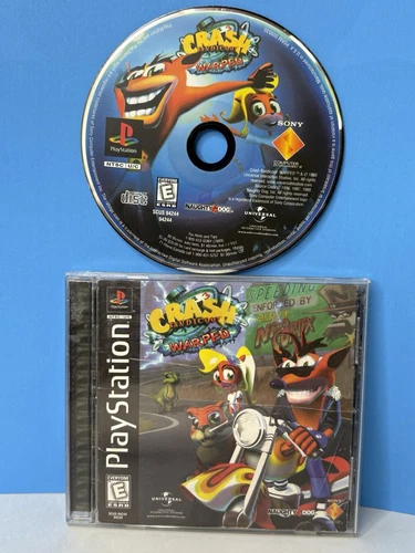 Crash Bandicoot Warped 3 Black Label Sony PlayStation 1 Ps1  Naughty Dog