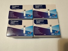 400 Contour NEXT test strips 4 100ct boxes, expires 12/31/26-3/31/27