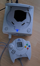 Sega Dreamcast With Controller Hdmi Scart Blue Led Bundle