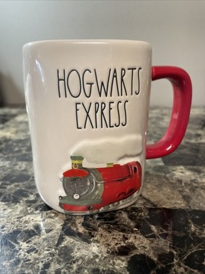 NEW Rae Dunn Harry Potter Hogwarts Express Mug White W/Red Interior HTF