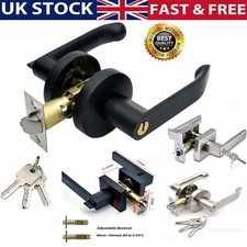 Entrance Lever Door Handle Office Front Door Gate Entry Bedroom Lock Keys Set
