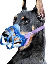 Blue Basket Muzzle - Allows Panting & Drinking Ideal Size 5  (Snout 12¼-13¾"’)