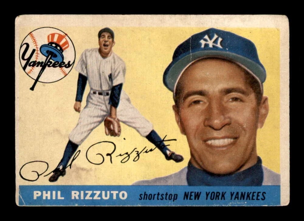 Topps Phil Rizzuto Baseball 1955 Season Sports Trading Cards
