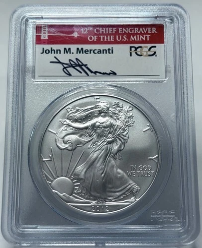 2012-S American Silver Eagle — photo from the most recent tracked eBay sale