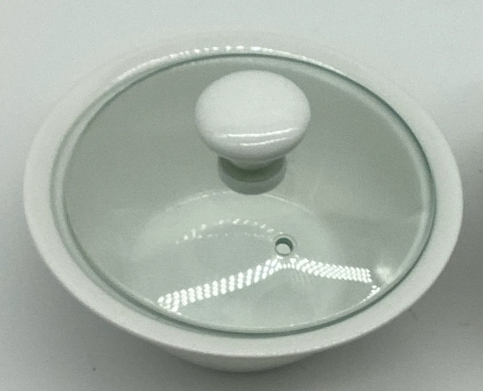 Set Of 4 Maxwell & Williams White Basics Rice Bowls With Glass Lid 14cm Wide - Image 2 of 4