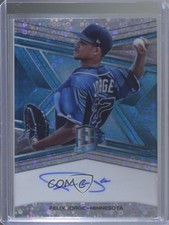2019 Chronicles Spectra Signatures Neon Blue Prizm 27/60 Felix Jorge Auto n3t
