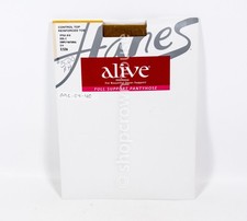 1 Hanes Alive Control Top Reinforced Toe 810 Pantyhose SIMPLY NATURAL Size C