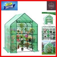 Durable Walk-In Greenhouse for Plants & Seeds 143x143x195cm Garden Grow House